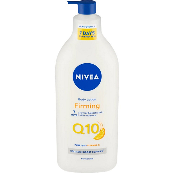 Nivea Q10 zpěvňující tělové mléko s pumpičkou 625 ml