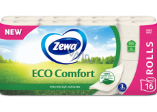 Zewa ECO Comfort 3-lagiger Toilettenpapier, 16 Rollen, 19,3 m Rolle