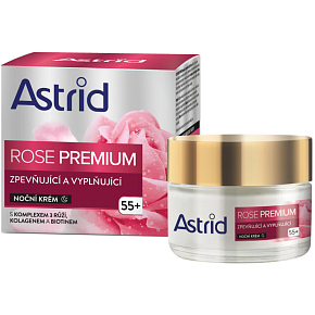 Astrid Rose Premium 55+ festigende und auffüllende Nachtcreme, 50 ml
