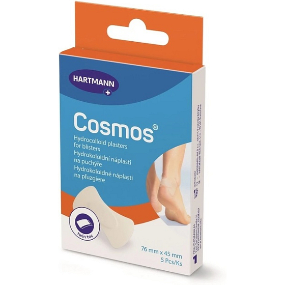 Cosmos Pflaster gegen Blasen an der Ferse 76 x 45 mm 5 Stk