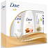 Dove Silk Deodorant Spray 150 ml + Duschgel 250 ml + Cremetablette 100 g, Kosmetikset