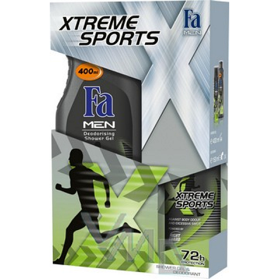 Fa Men Xtreme Sports Duschgel 400 ml + Deodorant Spray 150 ml, Kosmetikset