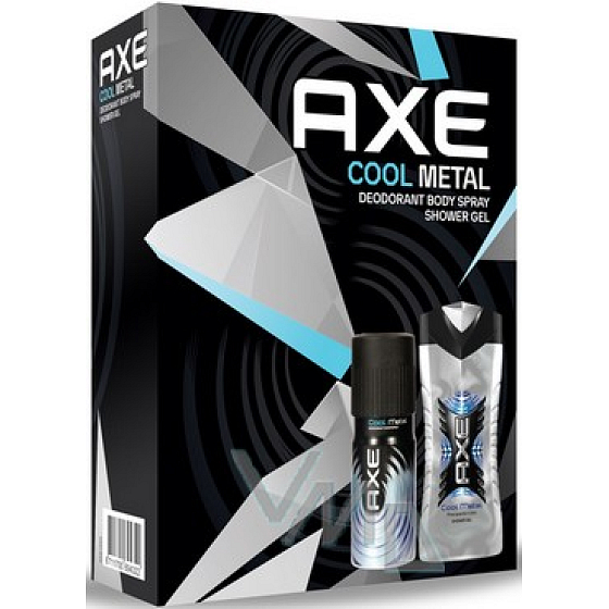 Axe Cool Metal Deodorant Spray für Männer 150 ml + Duschgel 250 ml, Kosmetikset