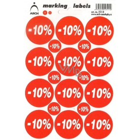 Arch Discount Labels -10%