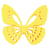 Filz schmetterling gelb Dekoration 6 cm