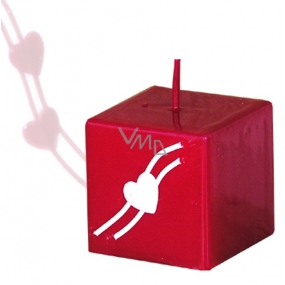 Lima Valentinstag Kerze roter Würfel 45 x 45 mm 1 Stück