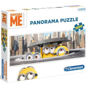 Clementoni Panoramapuzzle Mimons in New York 1000 Teile, empfohlen ab 9 Jahren